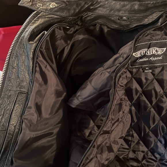 UNIK LEATHERS Women’s Leather Moto Jacket - Picture 7 of 9